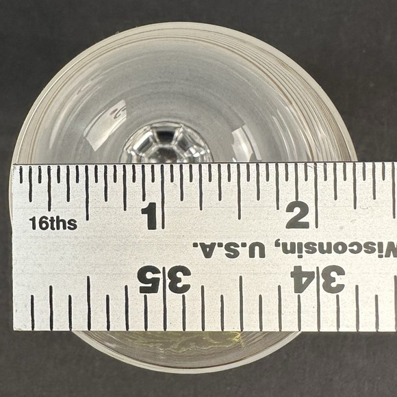 Bohemia Crystal-Crystalex 5 3/8" Crystal Wine Glasses BOC47, Set of 2, Vintage - Picture 3 of 4